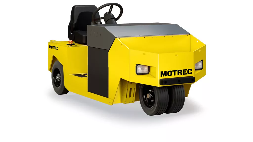 Front angle of Motrec MT-350 Tow Tractor.