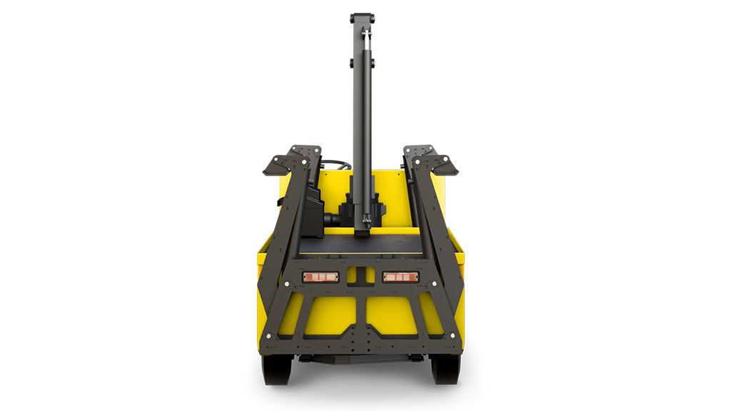 Back, crane area of Motrec MX-480 Crane Truck.