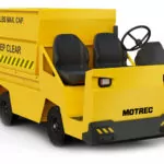 Motrec MX-480 industrial refuse hauler truck.
