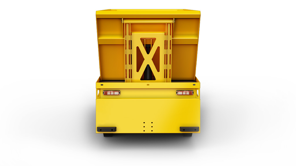 Back end of Motrec MX-480 Refuse Hauler.