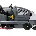 Advance CS7010 sweeper/scrubber: operator entry side view.