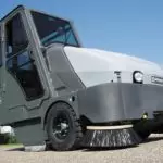 Advance SW8000 rider sweeper with cab.