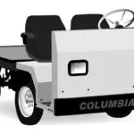 White Columbia Custom Platform utility vehicle.