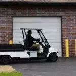Columbia Journeyman utility vehicle driving outdoors.