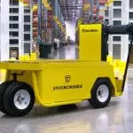 Columbia stockchaser in warehouse.