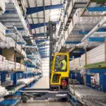 Combilift c-series forklift vinyl industry.
