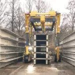 Combilift COMBI-SC3 Special Applications Straddle Carrier in Concrete Industry.