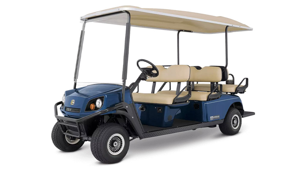 Cushman Shuttle 6 personnel vehicle.