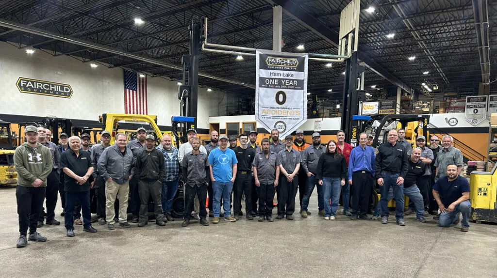 The team at Fairchild Equipment's Ham Lake, MN branch.