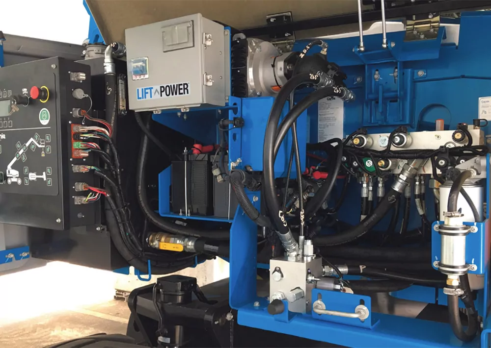 Genie Lift Power generator installed on a lift.