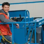 Operator in Genie Z-34/22 IC basket.