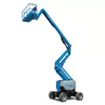 Genie Z-62/40 articulating boom lift extended.