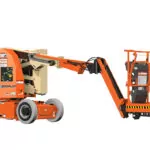 JLG E300AJP electric articulating boom lift.