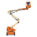 JLG E400AJPN electric boom lift.