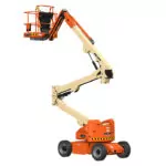 Electric JLG E450AJ articulating boom lift.