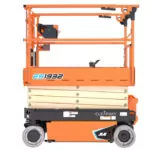 JLG ES1932 scissor lift, lowered.