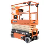 Side angle of JLG ES1932 electric scissor lift.