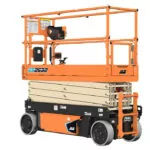 Lowered JLG ES2632 electric scissor lift.