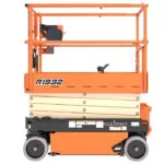 Stowed electric JLG R1932 scissor lift.