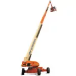 JLG 1350SJP Ultra Series telescopic boom lift extended.