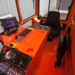 Rail King RK330 G6 railcar mover interior cab.