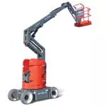 Skyjack SJ30 ARJE articulating boom lift extended.