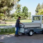 Taylor-Dunn Bigfoot 3000 Burden Carrier Utility Vehicle view of truck bed.
