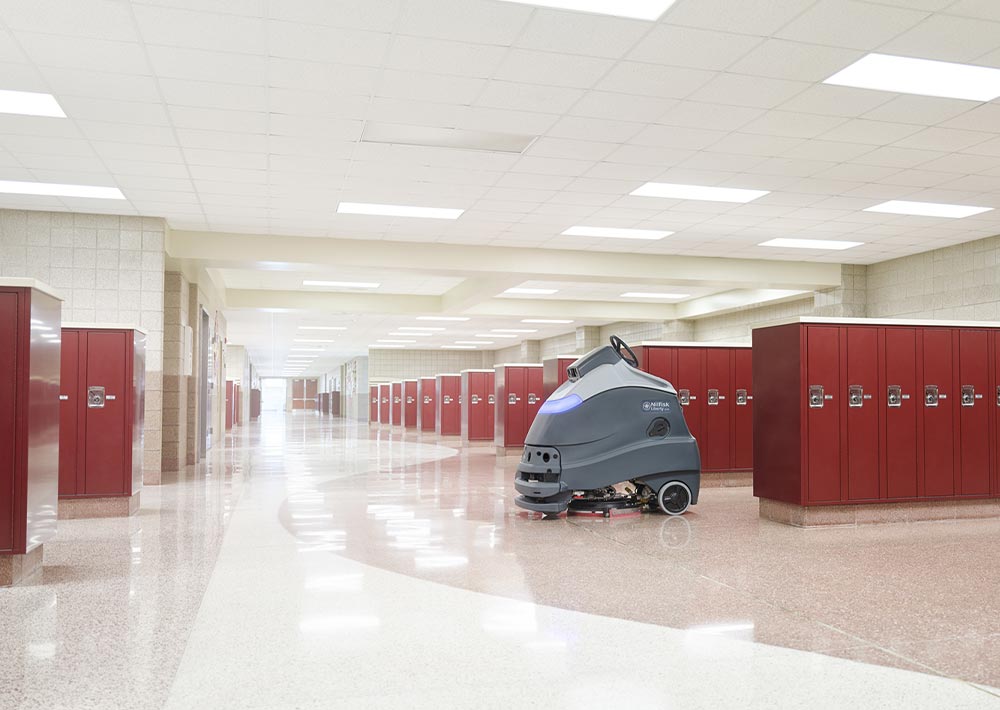 Advance Liberty SC50 Scrubber Used in a Locker Room