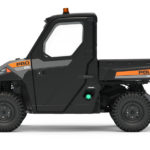 Polaris Commercial PRO XD Full-Size Diesel Utility Vehicle side view with doors.