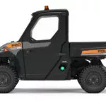 Polaris Commercial PRO XD Full-Size Diesel Utility Vehicle side view with doors.