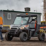 Polaris Commercial PRO XD Full-Size Diesel Utility Vehicle on work site.