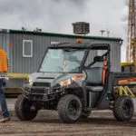 Polaris Commercial PRO XD Full-Size Diesel Utility Vehicle on work site.