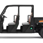 Polaris Commercial PRO XD Full-Size Diesel Crew Utility Vehicle side view without doors.