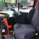 Combilift SLE 11000 multi directional sideloader electric forklift operator area.