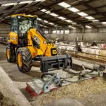 JCB TM-220 articulated telescopic handler in dairy industry.