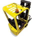 Mariotti ME 10C AC 3 wheel electric Forklift top view.