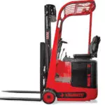 Mariotti MINI 4 electric 3 wheel forklift side view.