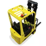 Mariotti ME 12 AC 3 wheel electric Forklift top back view.