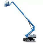 Genie S-60 J telescopic boom lift, partially extended.