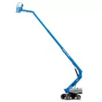 Genie S-80 J aerial telescopic boom lift, extended.