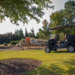Cushman Hauler 800X Utility Vehicle on golf course.