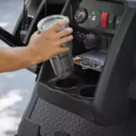 Cushman Hauler utility vehicle cup holders feature.