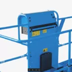 Genie Platform control box cover installed on boom lift bucket.