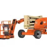 Front angle of Aerial JLG 450AJ HC3 boom lift.
