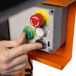 JLG 830P push around lift button controls.