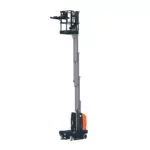 JLG E18MSP Drive-able stock picker, extended.