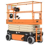 Stowed electric JLG R2632 scissor lift.