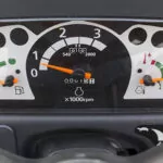 Mahindra MAX 26 XLT HST tractor dashboard.