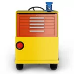 Back toolbox area of Motrec MX-250 maintenance vehicle.