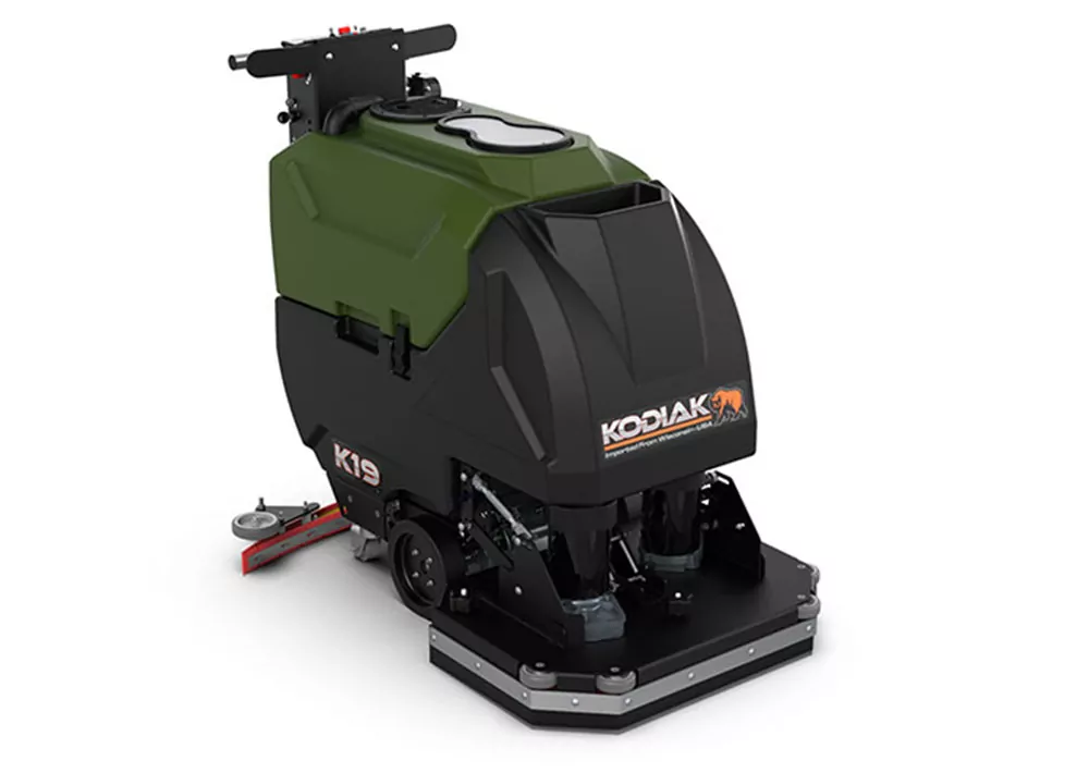 Kodiak K19 walk-behind professional cleaning scrubber with disk deck.